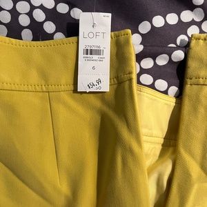 Yellow Ann Taylor Loft Skirt
